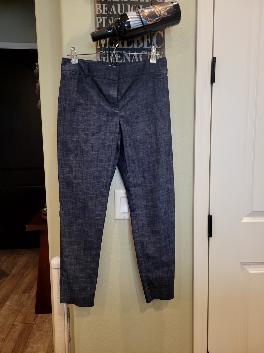 Van Heusen Navy Textured Dress Pants
